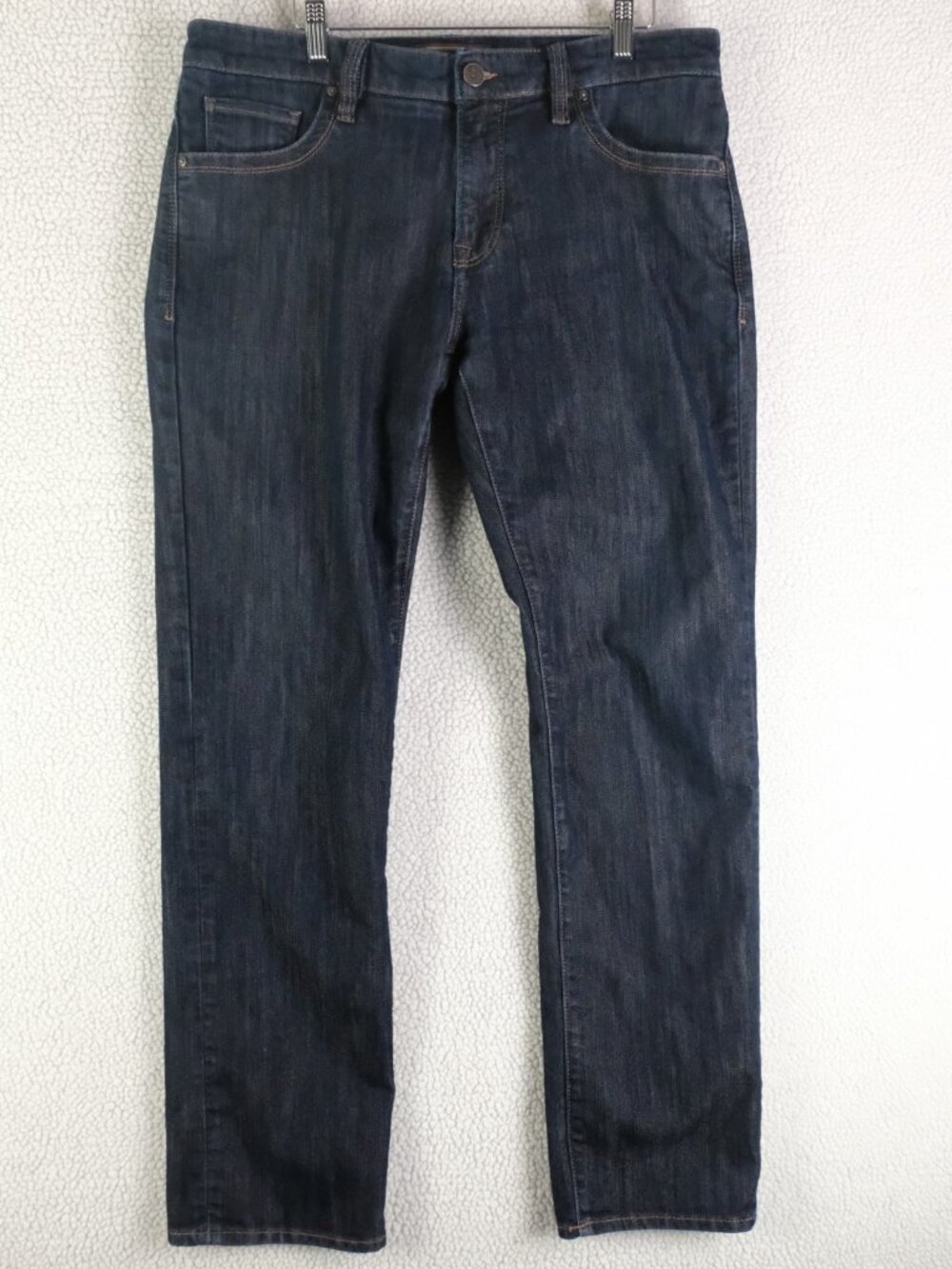 34 Heritage Jeans Mens 34X32 Blue Straight Dark Wash Lightweight Stretch Denim